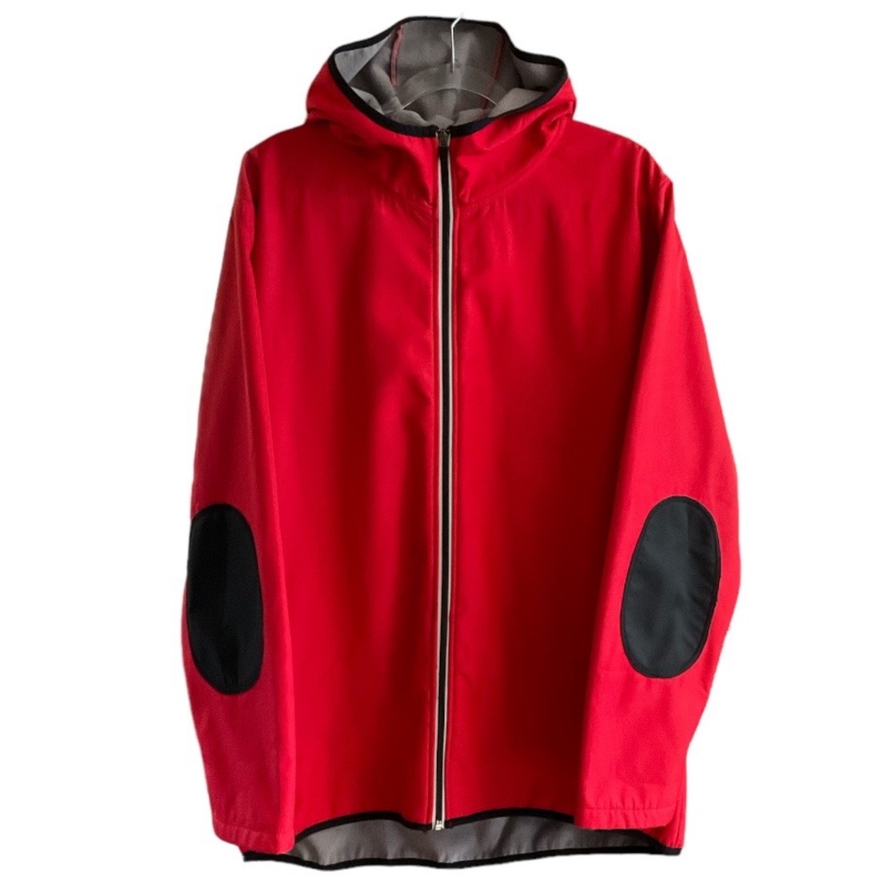 Meaneor Fleece Lined Hooded Jacket with Elbow Patches
